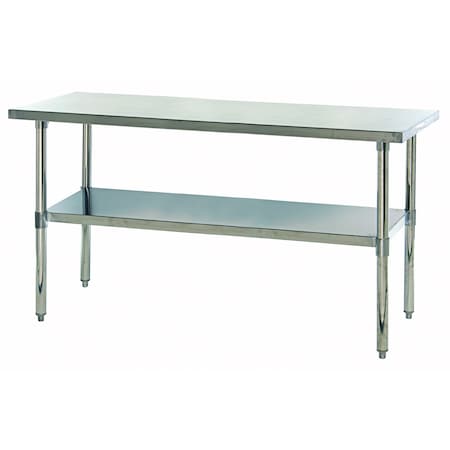 Quantum Storage Systems STAINLESS STEEL TABLE W / UNDERSHELF 24X72X34 SST-2472U