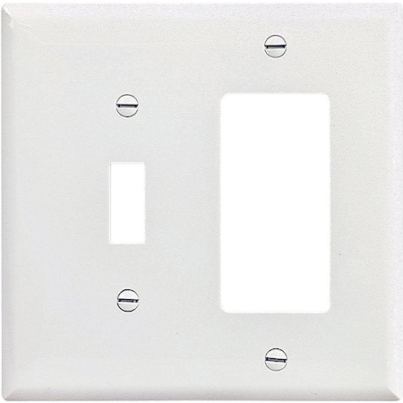 Eaton Wiring Devices Number of Gangs: Two-gang Polycarbonate, White PJ126W