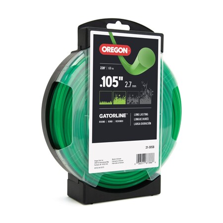 Oregon Gatorline Trimmer Line, 0.105in Round, 1 lb. Donut, 236ft 21-305B