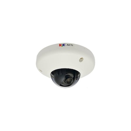 Acti 5MP Indoor Mini Dome with Basic WDR, Fixed Lens E93