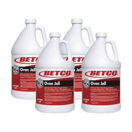 Betco Oven Jell Cleaner, 1 gal Bottle, 4PK 1390400