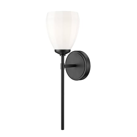 Z-Lite Oren 1-Light Wall Sconce, 5.25 in W, Matte Black 7004-1S-MB