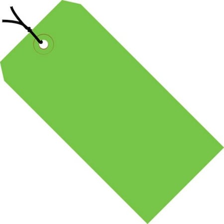 Box Packaging Shipping Tag Pre Strung No 3 3-3/4L x 1-7/8W Light Green 1000/Pack G11032D