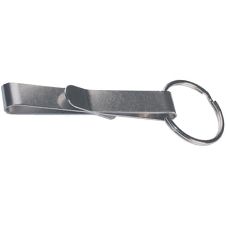 Hillman 1.25 in. Stainless Steel Key Ring with Key Clip 701282