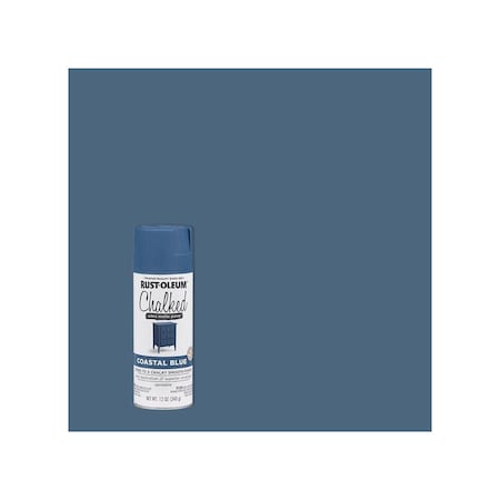 Rust-Oleum Ultra Matte Spray Paint, Ultra Matte, Coastal Blue, 12 oz, Aerosol Can 302598