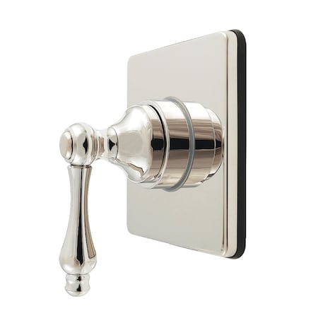 Kingston Brass Single-Handle Six-Way Diverter Valve with Square Trim Kit, Polished Nickel KS4046AL