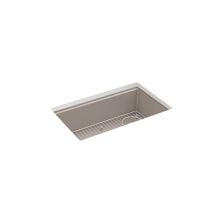 Kohler Billings 29 undermount single-bowl kitchen sink Matte Taupe 33712-CM3