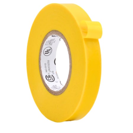 Wod Tape ETC766MS General Purpose Electrical Tape Yellow UL/CSA listed core: 1/2 in. X 66 ft, 192PK WOD ETC766MS-00500-192-66-YEL
