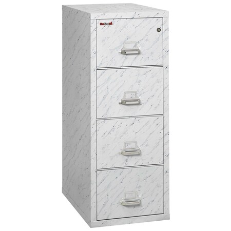 Fireking 4 Drawer, 1 Hr Fire & impact rated, 31" depth Letter Calcutta Marble 4-1831-CMA