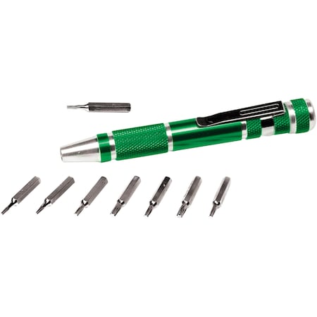 Performance Tool 9-Pc Precision Screwdriver Set Bit Driver-Prec, W9148 W9148