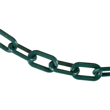 Mr. Chain 2" x 50' Evergreen Plastic Safety Chain 50054-50
