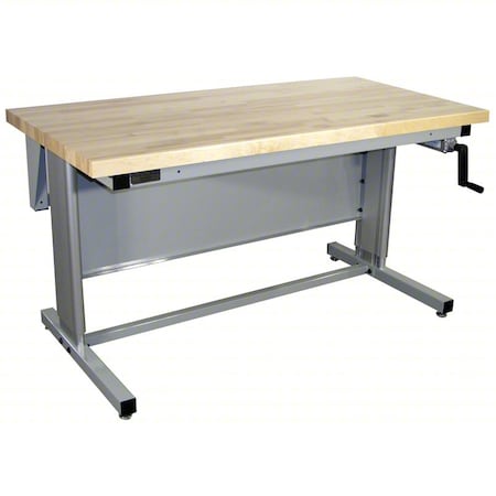 Pro-Line Workstation, Ergo, Solid Maple, Lt Gray EL7230M-A31
