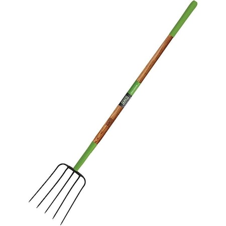 Ames Manure Fork, Steel Tine, Wood Handle, 61 in L Handle 2826800