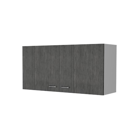 Homeroots 39in White Wood Wall mounted Accent Cabinet 534995