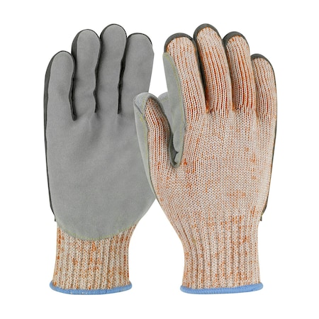Pip Scrap King Seamless Knit A9 HPPE Blend Glove w/Split Cowhide Leather Palm, Aramid Stitching, Vend-Rea 4113