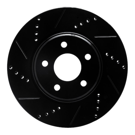 Dynamic Friction Co DFC Brake Rotor - Drilled and Slotted - Black 633-53003L