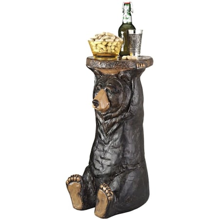 Design Toscano Black Forest Bear Pedestal Table EU8985