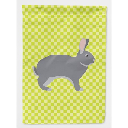 Carolines Treasures Giant Chinchilla Rabbit Green Flag Garden Size BB7792GF