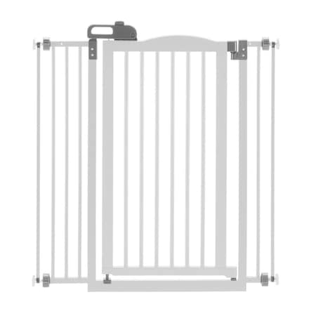 Richell Tall One-Touch Pressure Mounted Pet Gate II, White R94931