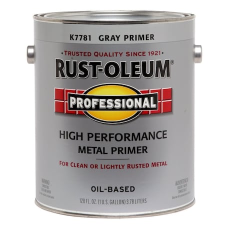 Professional Gal Gray Rusty Metal Primer, Flat, 400 VOC K7781402
