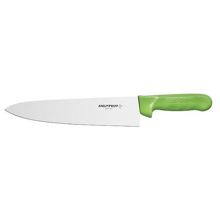Dexter Russell Chef Knife, 10" L, SS Blade, Green 12433G