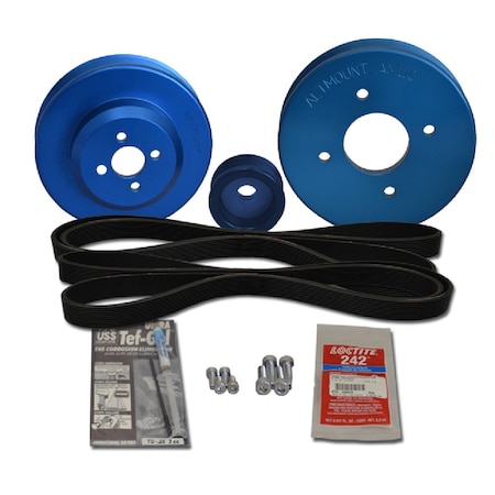 Balmar Pulley Kit f/Yanmar 4JH2-TE, 4JH2-HTE, 4JH2-DTE 4JH2-UTE 48-YSP-4JH-E