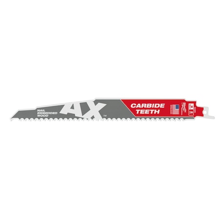 Milwaukee Tool 9 in x 5 TPI Reciprocating Saw Blade, 3 PK 48-00-5326