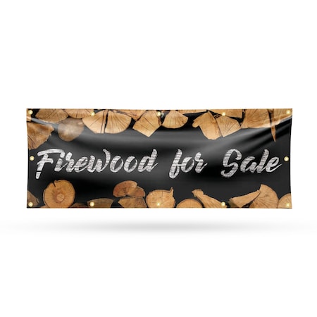 Signmission Firewood For Sale, 48 Inch x 120 Inch, Vinyl Banner B-120-30628