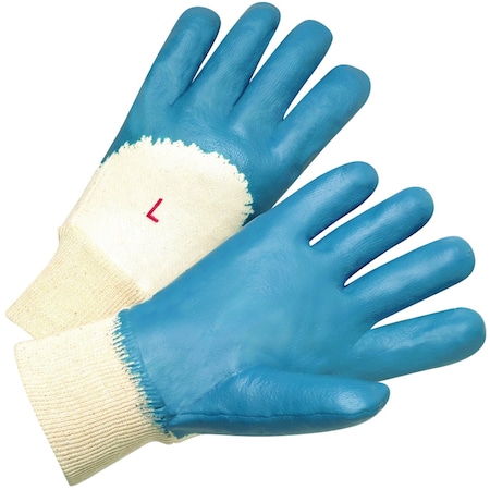 Pip Nitrile Dipped Glove w/Interlock Liner and Smooth Finish on Palm, Fingers&Knuckles, Knit Wrist, 12PK 2752