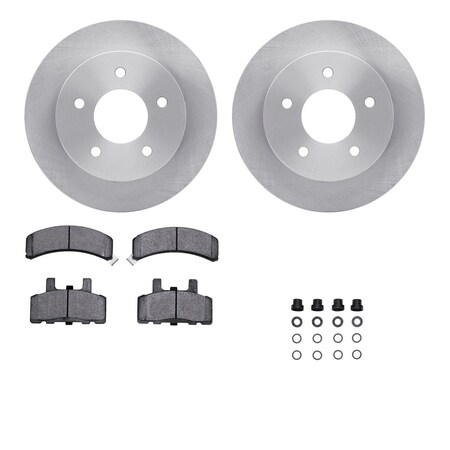 Dynamic Friction Co DFC Brake Rotor- Heavy Duty Brake Pad includes Hardware 6412-48031