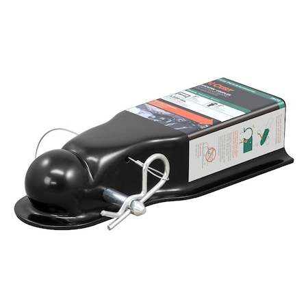 Curt QuickPin Series No-Latch Trailer Coupler, 3500 lb, 2 in Ball, Powder-Coated, Black 25472