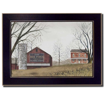 Homeroots Mail Pouch Barn Black Framed Print Wall Art 415251