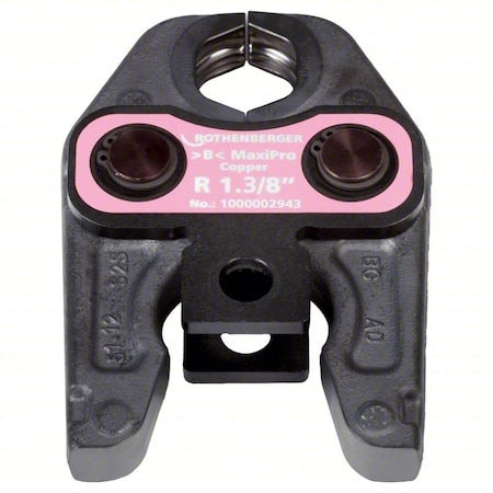 Rothenberger Press Jaw, Steel, 1 3/8 in Pipe Size 1000002943