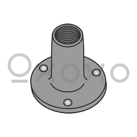 Oxoxo 8-32X1/4 Weld Nut With Projections .718 Round Base Steel Plain, 1000PK 398360