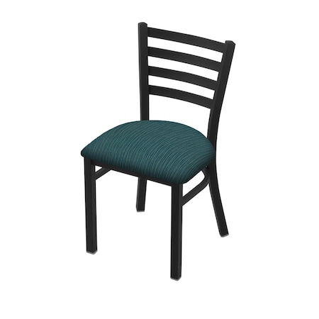 Holland Bar Stool Co 400 Jackie 18" Chair with Black Wrinkle Finish and Graph Tidal Seat 40018BW022