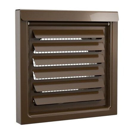 Inovate Black 6-Inch Flush Metal Wall Vent, Ensuring Efficient Venting With Black Exterior Surfaces. FRV6B