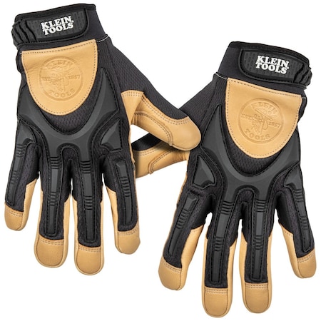 Klein Tools Leather Work Gloves, Large, Pair 60188