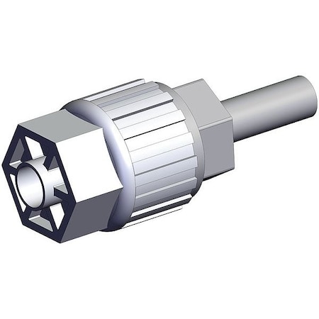 Smc High Purity Tube Fitting, Coupling, PFA LQ3H4A-T