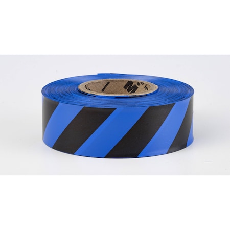 Mutual Industries FLAGGING TAPE BLUE BLACK STRIPE, 12PK 16002-2591-1875