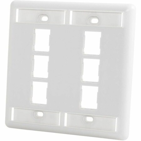 Ortronics HDJ 6 HOLE, 2 GANG FACEPLATE, 403HDJ26-88