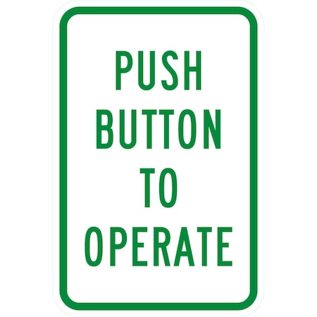 Lyle Push Button To Operate, 12x18, Diamond Grade, White G-2667-DG_12x18