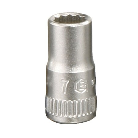 Genius Tools 1/4in Dr. 13mm(12 pt.) Hand Socket 232513