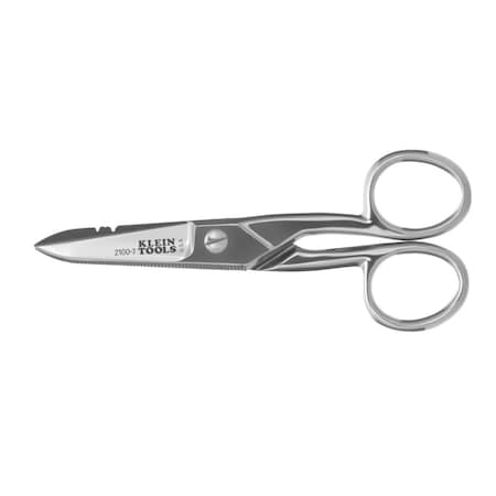 Klein Tools Electrician's Scissors, Nickel Plated 2100-7