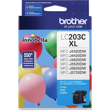 Brother High Yield Cyan Ink Cartridge LC203C