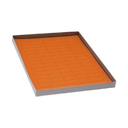 Zoro Select Cyro Label, Orange, Polypropylene, PK20 GRAING-C124