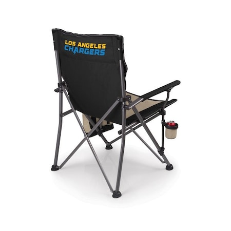 Picnic Time Family Of Brands NFL Los Angeles Chargers - Big Bear XXL Camping Chair with Cooler 808-00-175-345-2