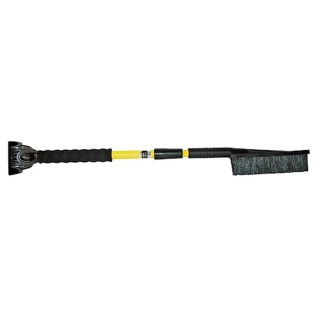 Subzero Ice Chisel Telescopic Snow Brush, 42 in OAL, Steel Handle 13059