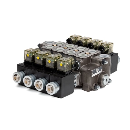 Hydro Custom BSV-3 13 GPM Section Control Valve Assembly - 4 Spool, N/A Control 228320