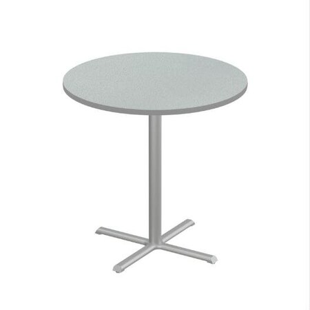 Correll Round Cafe Table, 48 in W, 48 in L, 42 in H, Particleboard Top, Gray Granite SXB48R-15-98-13