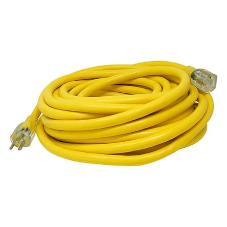 Southwire ExtensionCord, 50ft, Yellow, 10AWG, Round 2688SW0002